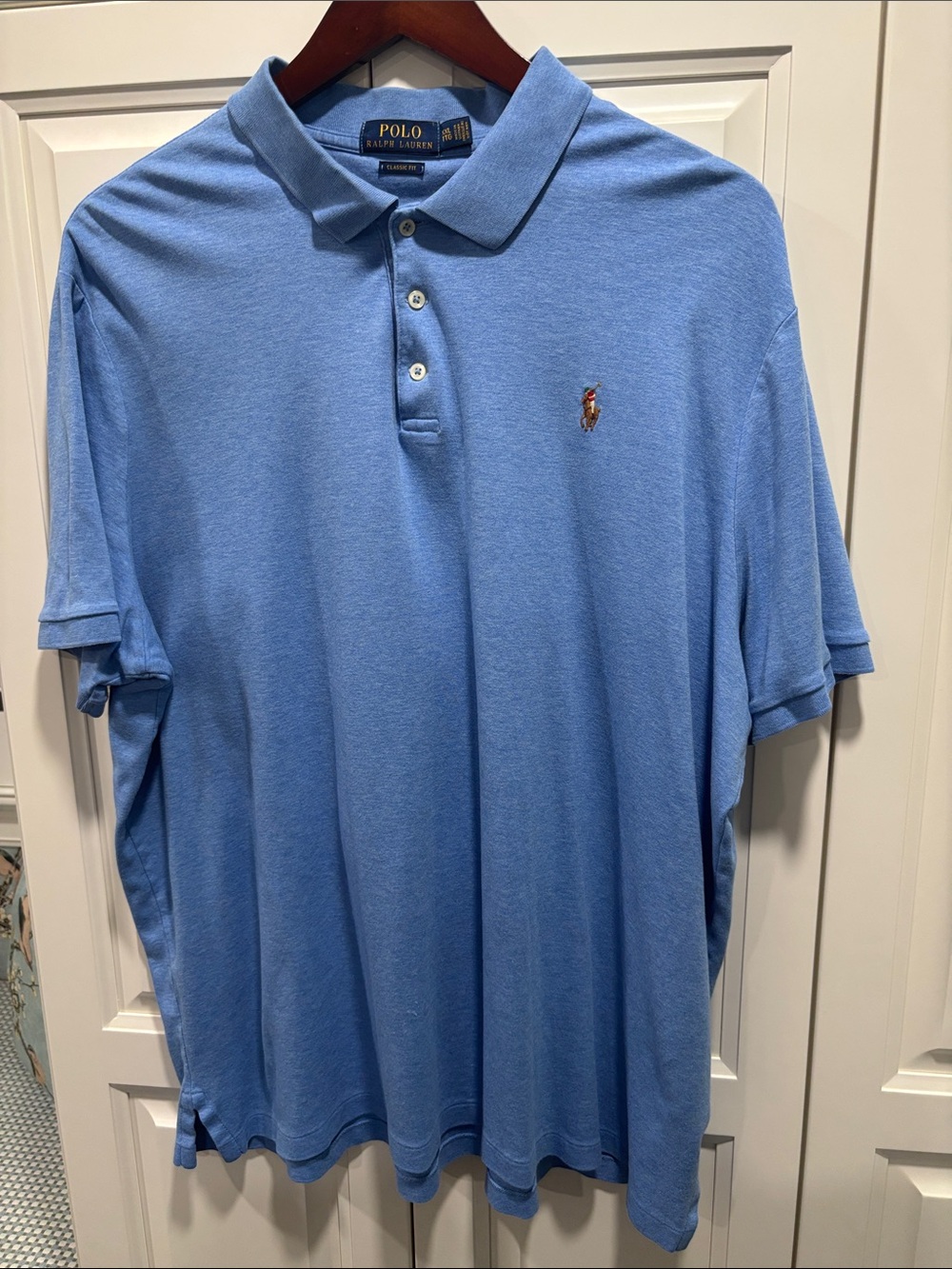 Polo by Ralph Lauren Light Blue Men’s Short-Sleeve Polo